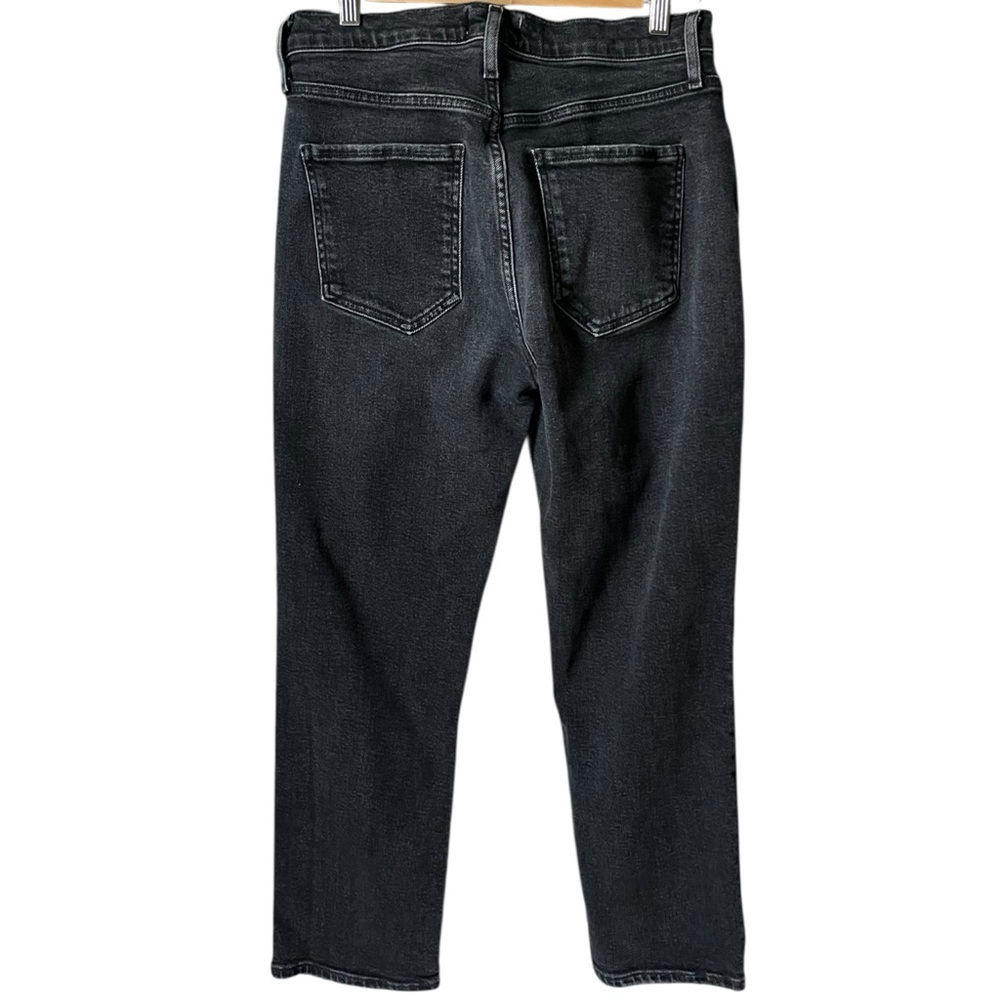 AGOLDE Riley Size 28 Washed Black High Rise Straight Crop Jeans - Picture 6 of 6